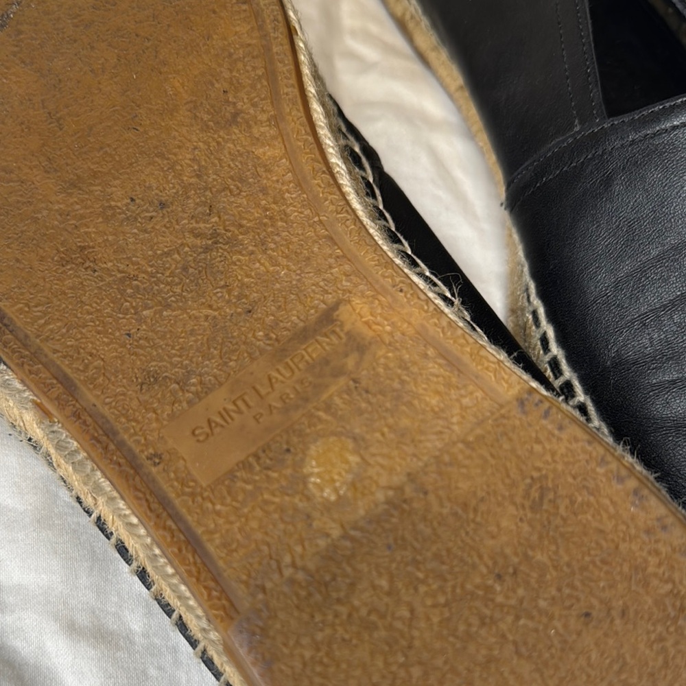 Saint Laurent Black Leather Loafers - Picture 6 of 9